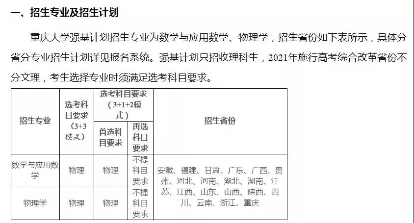 9所高校公布2021年強(qiáng)基計(jì)劃招生簡(jiǎn)章