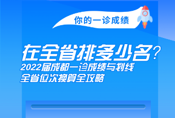 你的一診成績，在全省多少名？2022屆成都一診成績與劃線、全省位次換算全攻略